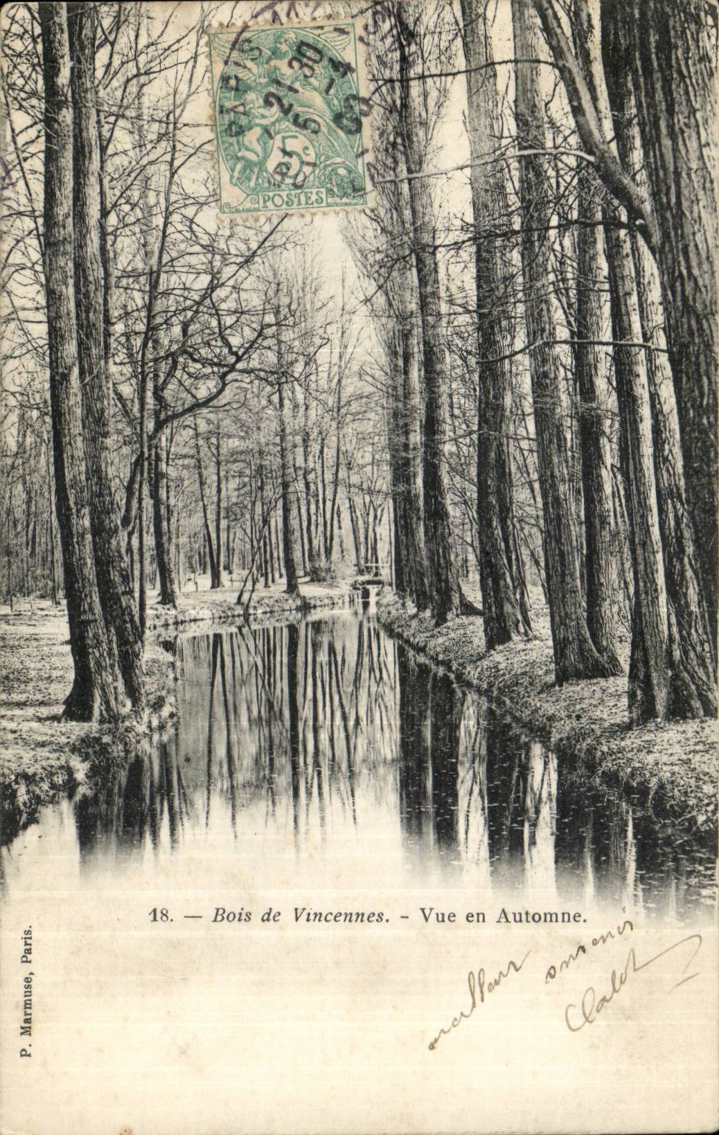 Bois de Vincennes — Vue en Automne — P. Marmuse, Paris, n°18