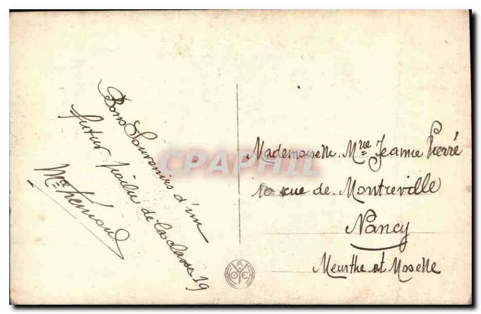 Fantaisie - fleur - pensee et tableau - pansies and painting - CPA  — Verso