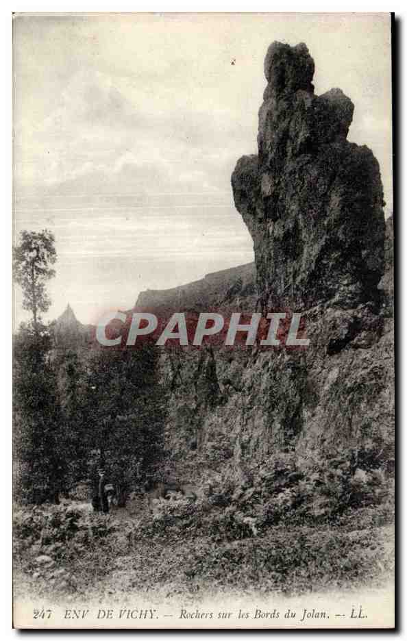Environs de Vichy - Rochers sur les Bords de Jolan - CPA 