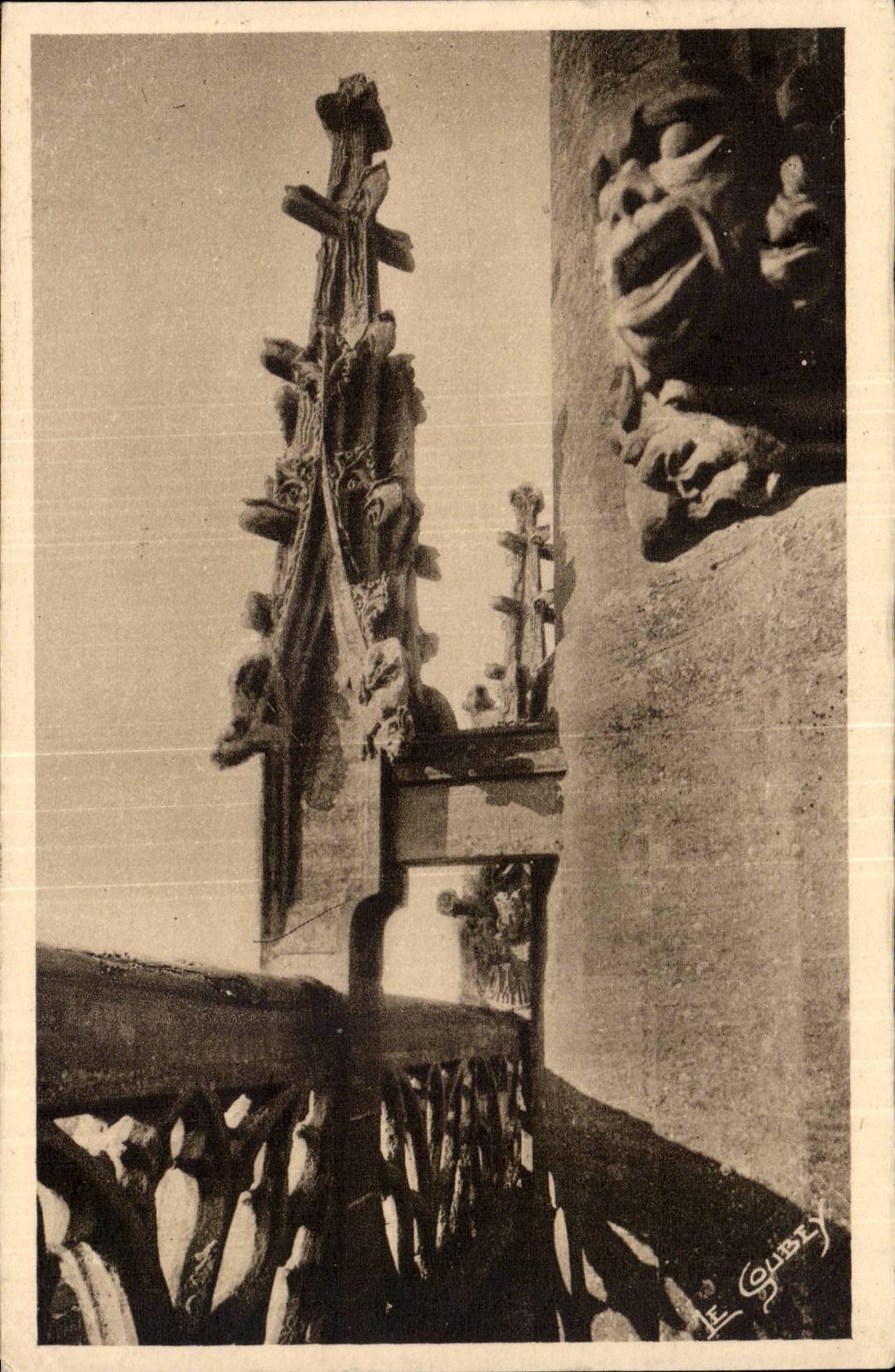 Basse Normandie - Cathédrale Notre-Dame - Détails de la tour centrale (XVe s.) — Le Goubey