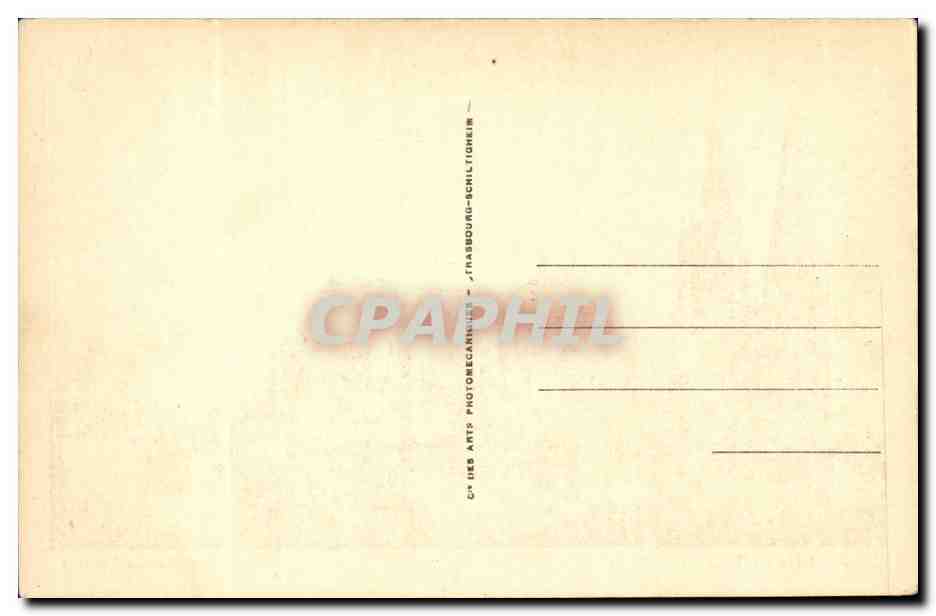 Chartres CPA La cathedrale — Verso
