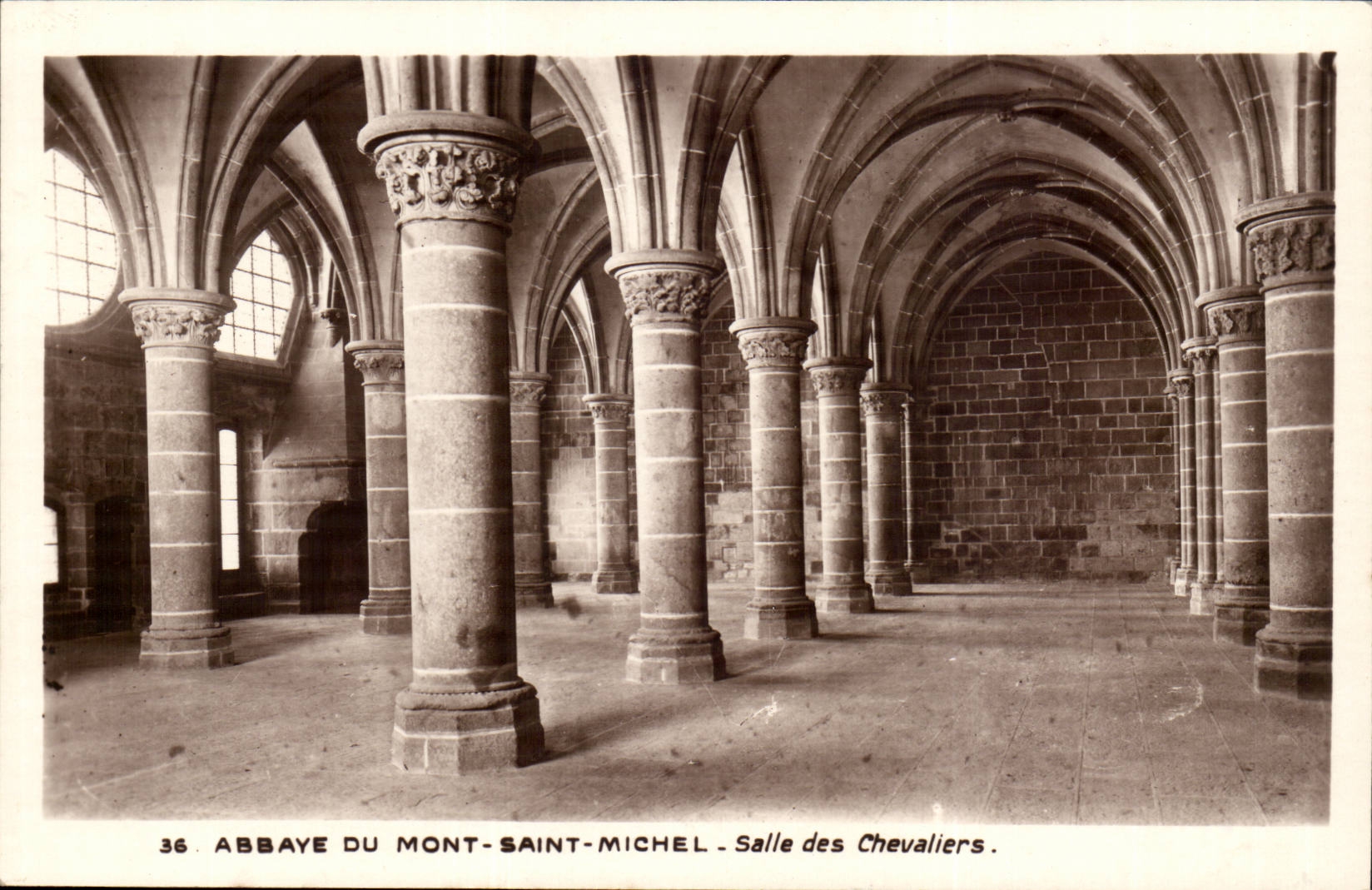 Mont Saint Michel CPA Salle des chevaliers