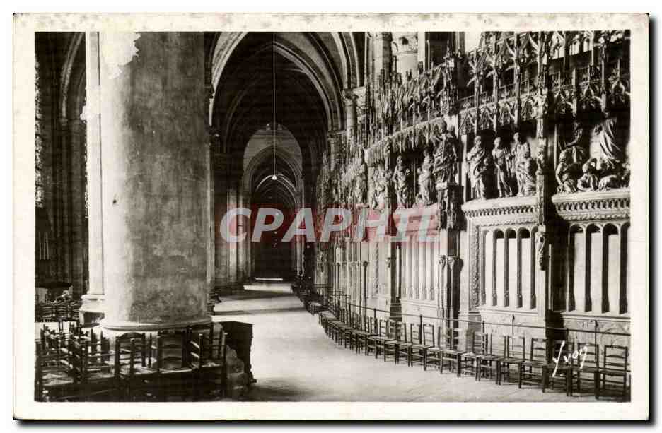 Chartres — Intérieur de la Cathédrale, Le Déambulatoire — Les Éditions d'Art 'VYON', Paris