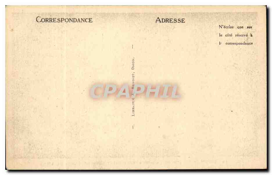 Dijon CPA Crypte de la cathedrale Saint Benigne (debut 11eme) — Verso