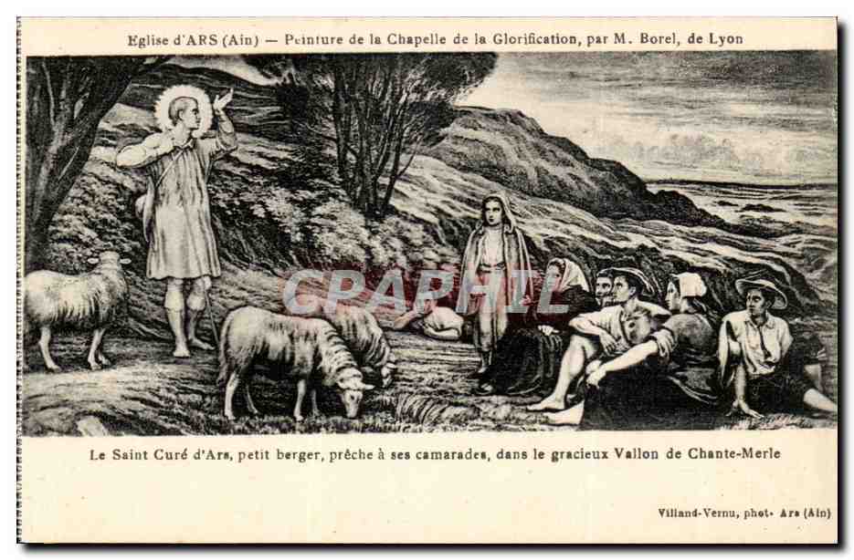 Église d'ARS (Ain) — Peinture de la Chapelle de la Glorification, par M. Borel, de Lyon