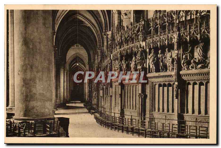 Chartres (Eure-et-Loir) — Intérieur de la Cathédrale - Le Déambulatoire — Les Éditions d'Art Yvon, Paris