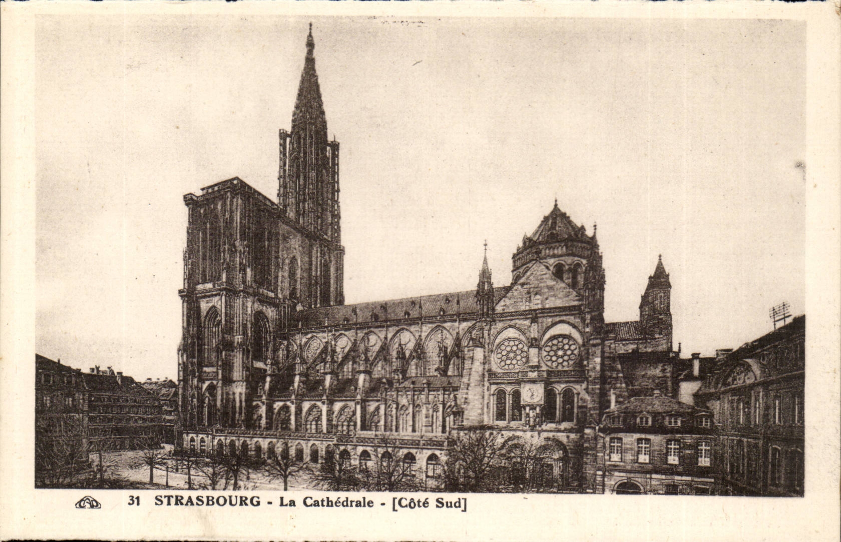 Strasbourg - The Cathedral - [South Side] - Publisher: Almanach des Arts Pratiques