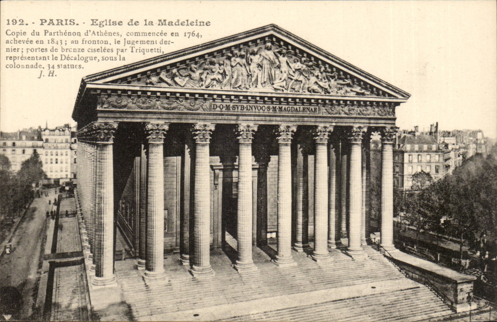 Paris CPA Eglise de la Madeleine