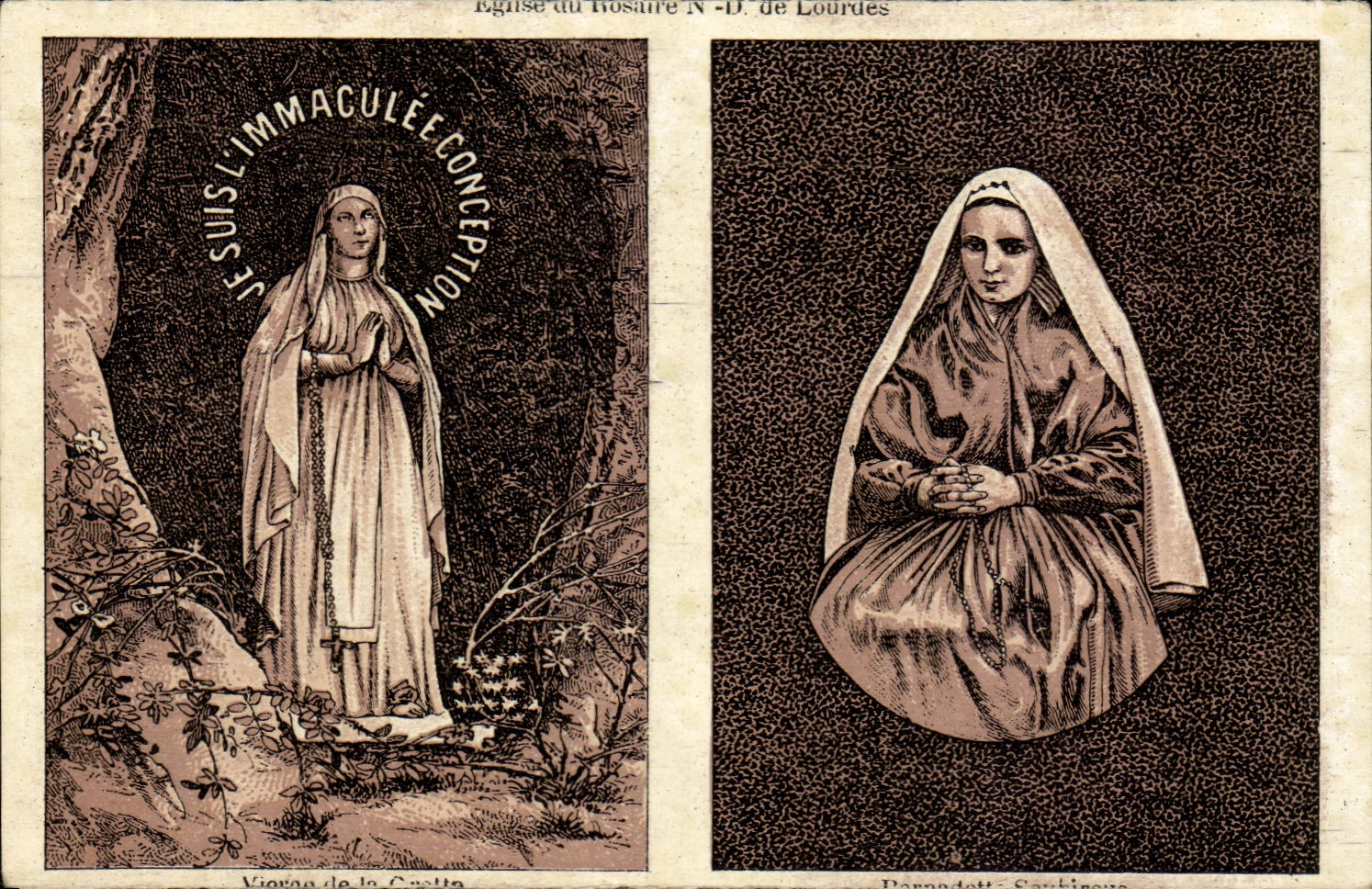 Lourdes CPA Eglise du rosaire Bernadette