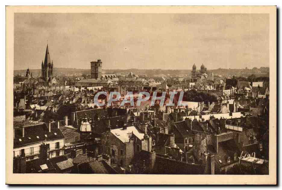 Dijon CPA vue generale prise de l'eglise Saint Jean