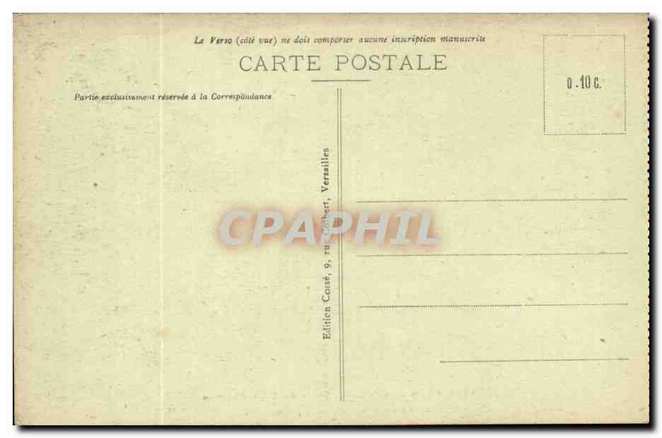 Versailles CPA Le parc La grotte des baies d'apollon  — Verso