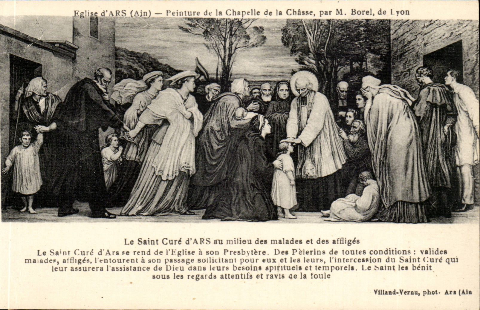 Église d'ARS (Ain) — Peinture de la Chapelle de la Châsse, par M. Borel, de Lyon