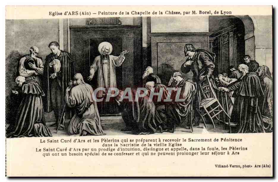 Église d'ARS (Ain) — Peinture de la Chapelle de la Châsse, par M. Borel, de Lyon