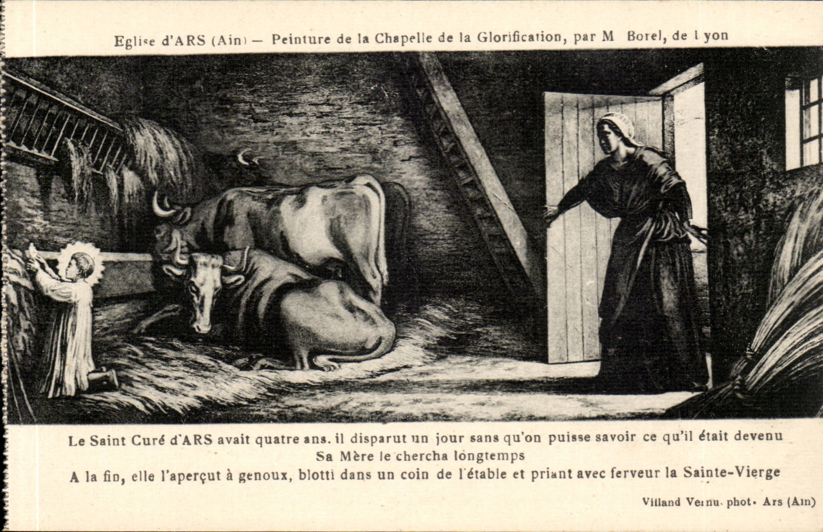Église d'ARS (Ain) — Peinture de la Chapelle de la Glorification, par M. Borel, de Lyon