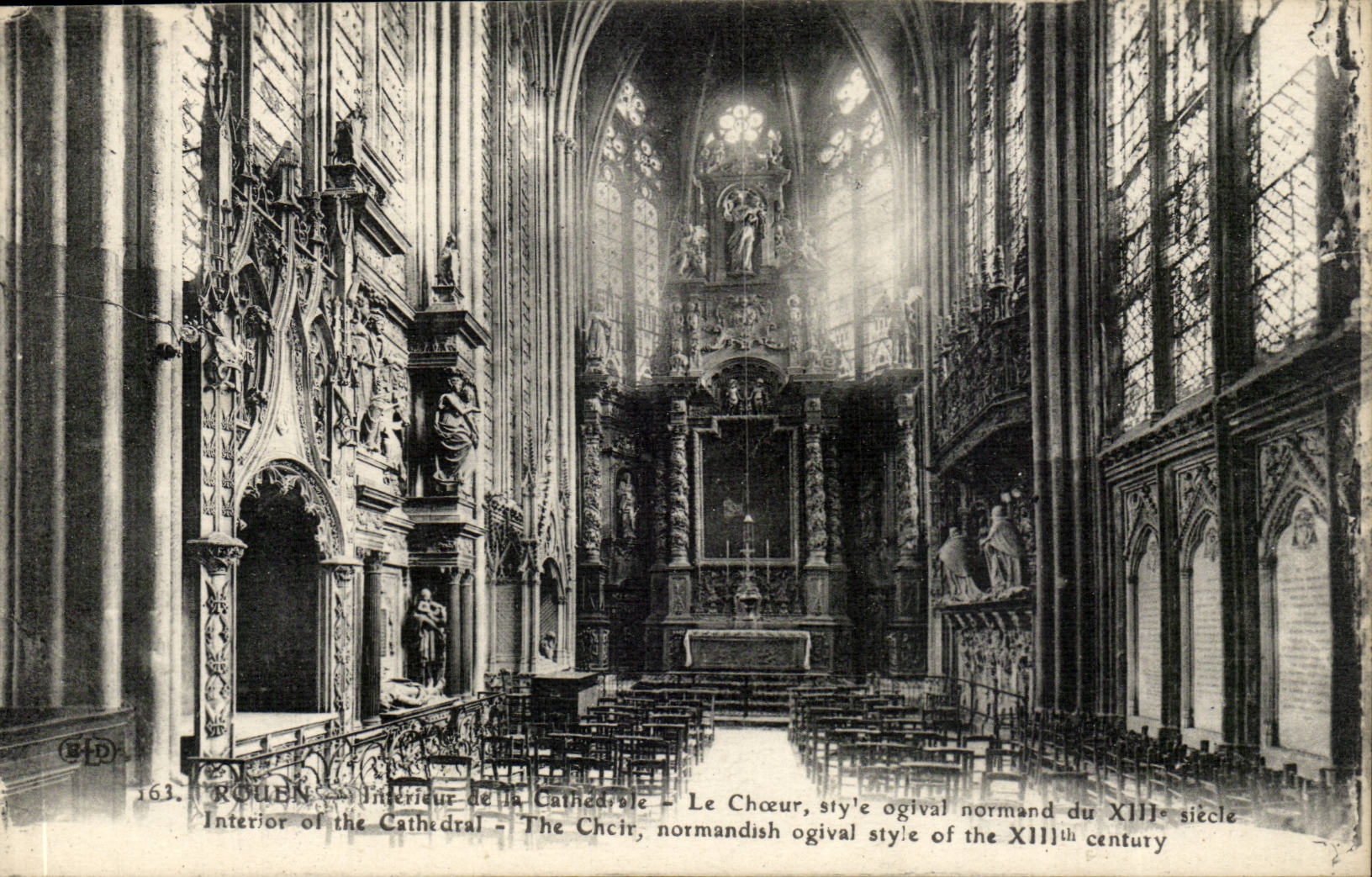 rouen CPA CAthedrale Le choeur 