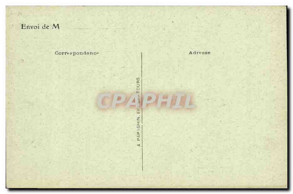 Chambord CPA Le chateau l'oratoire de Francois 1er — Back