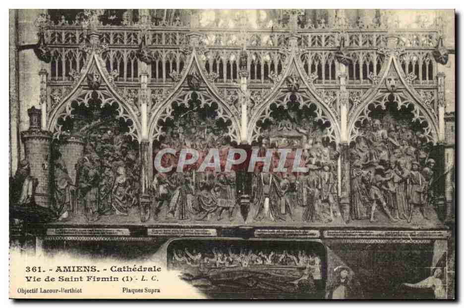 Amiens CPA Cathedrale Vie de Saint Firmin