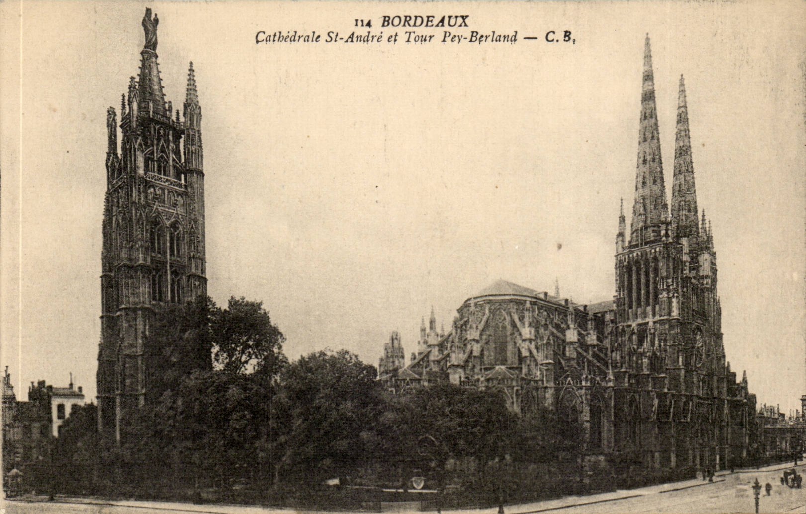 Bordeaux CPA Cathedrale St Andre et Tour Pey Berland 