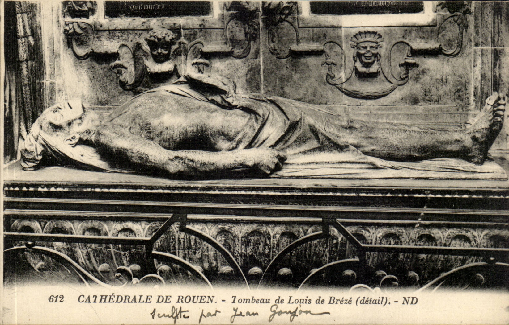 Rouen CPA Cathedrale Tombeau de louis de Breze (detail)