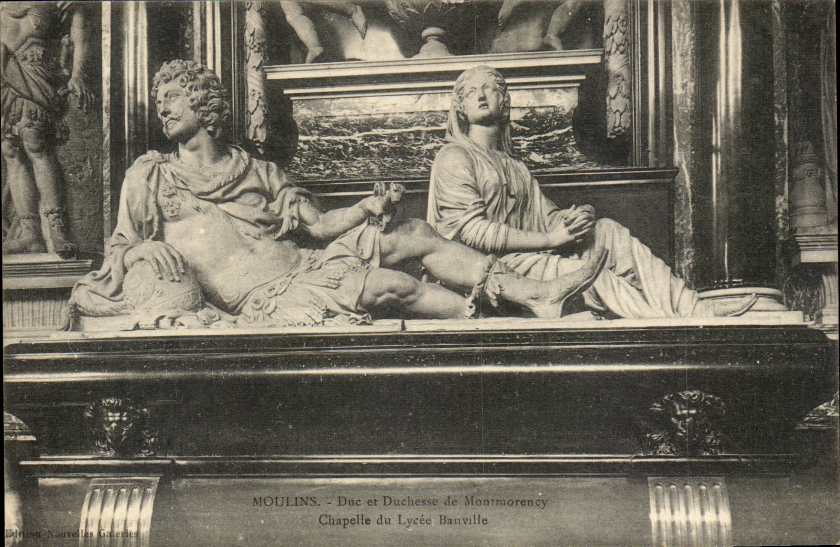 Moulins CPa Duc et duchesse de Montmorency Chapelle du lycee Banville