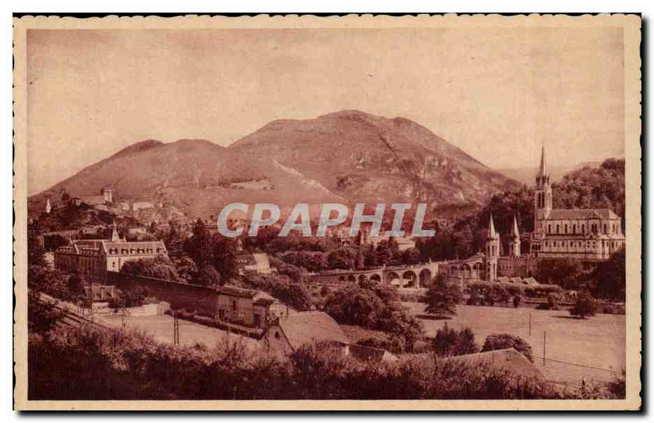 Lourdes — La Basilique et le Château-Fort — Édition F. DODUCET Lourdes
