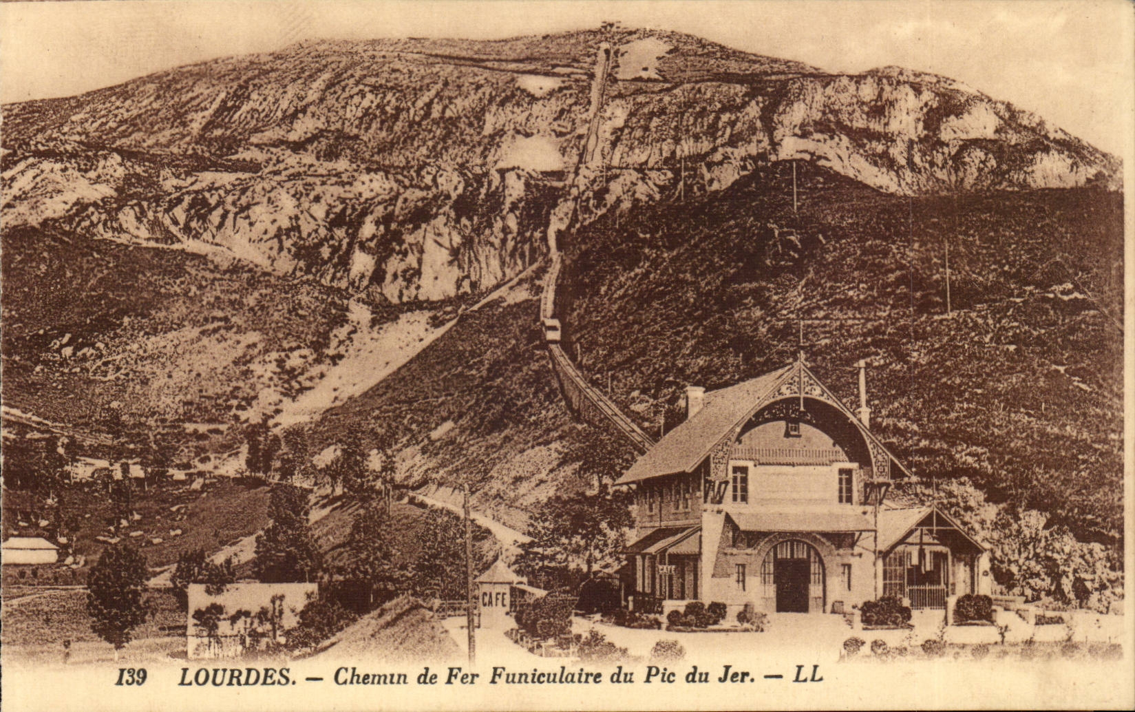 Lourdes CPA Chemin de fer Funiculaire du pic d ejer