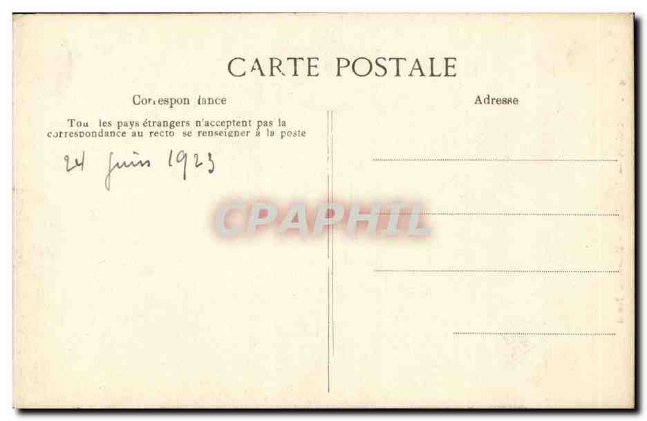 rouen CPA Cathedrale Bas cotes nord — Verso