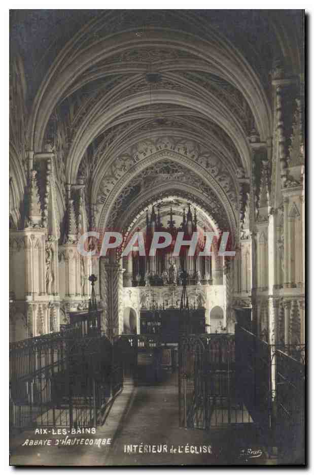 Aix les Bains CPA interieur de l'eglise Abbaye d'Hautecombe