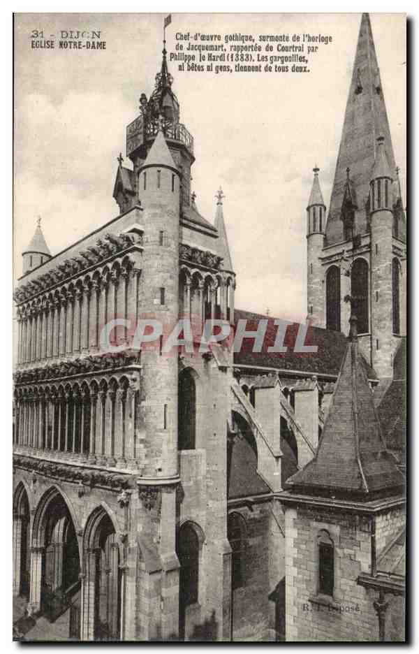 Dijon CPA Eglise Notre DAme