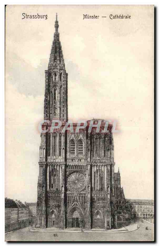 strasbourg CPA Munster Cathedrale Strassburg