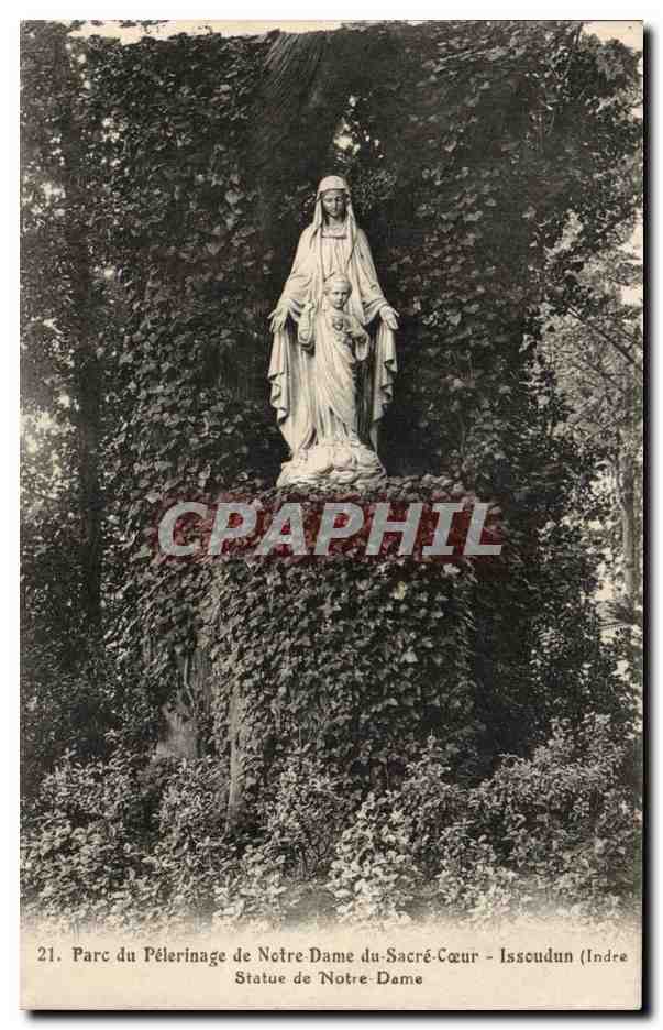 Statue de Notre-Dame du Sacré-Cœur - Issoudun (Indre) — Parc du Pèlerinage — S.F. Phototype