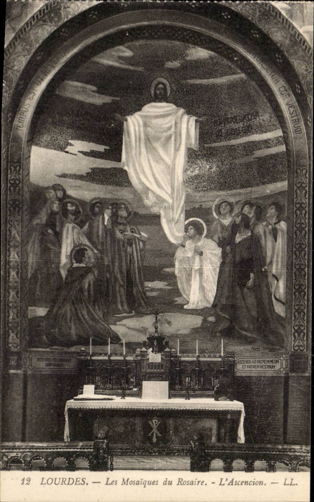 Lourdes CPA Les mosaiques du Rosaire L'Ascension