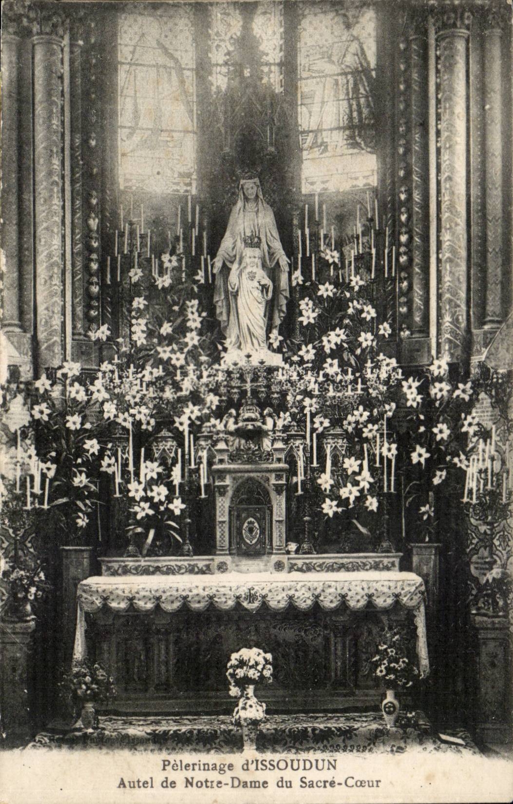 Pèlerinage d'Issoudun — Autel de Notre-Dame du Sacré-Cœur — éditeur non identifié