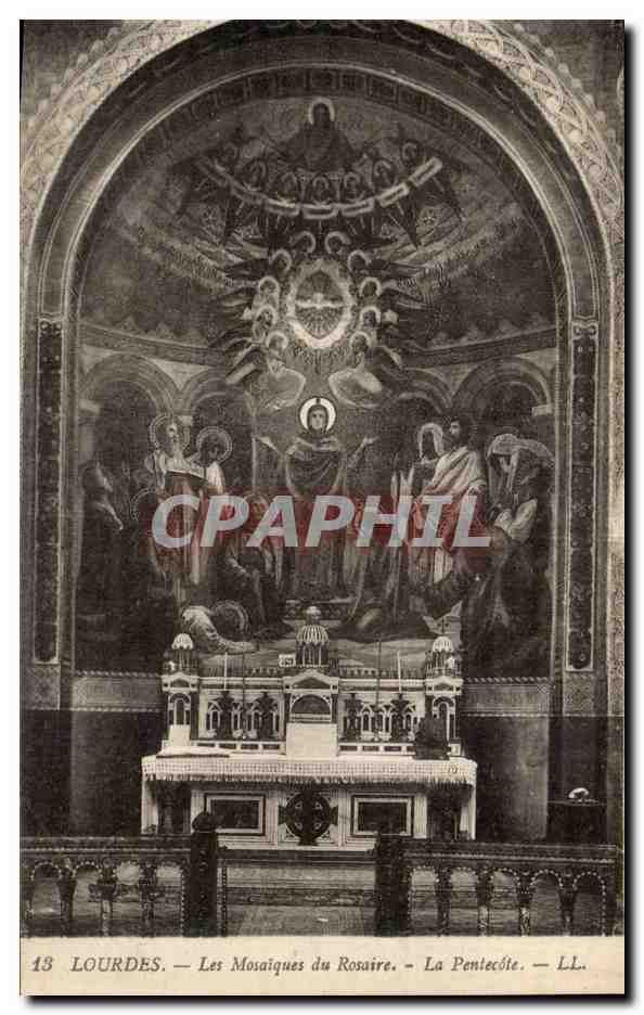 Lourdes CPA Les Mosaiques du Rosaire La Pentecote
