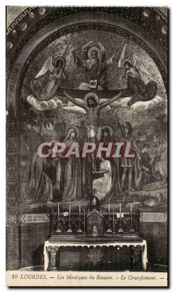 Lourdes CPA Les Mosaiques du Rosaire Le Crucifiement