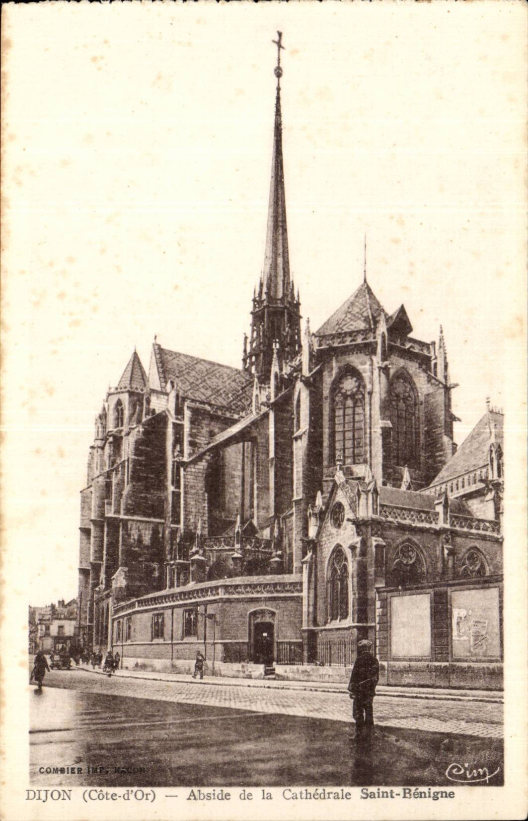 Dijon CPA Abside de la cathedrale Saint Benigne