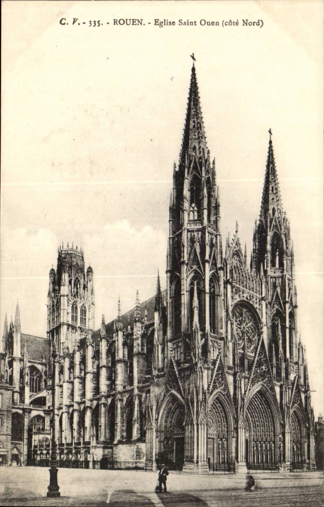 Rouen CPA Eglise Saint ouen (cote nord)