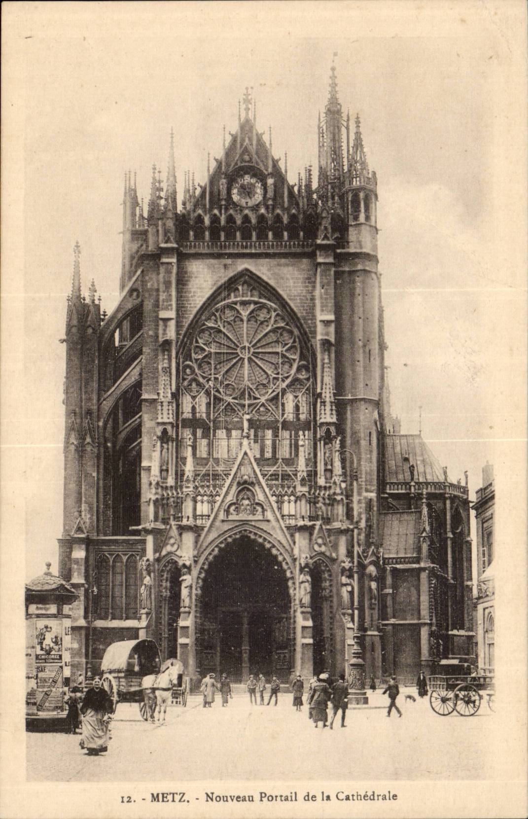 Metz - Nouveau Portail de la Cathédrale — Éditeur Oh. Bergeret, Nancy