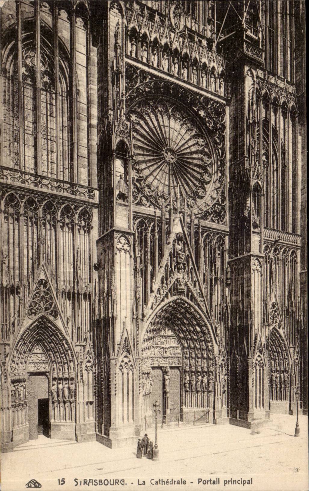 Strasbourg CPA La cathedrale Portail principal