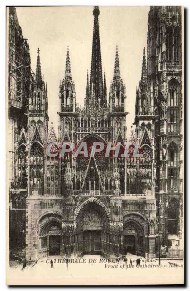 Cathedrale de Rouen CPA La facade