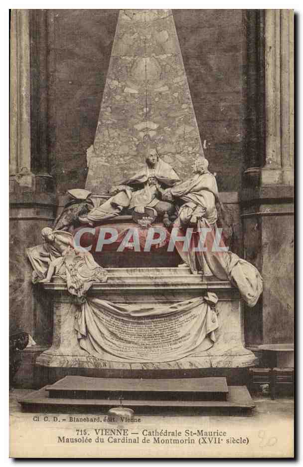 Vienne CPA Cathedrale St Maurice MAusolee du cardinal de Montmorin