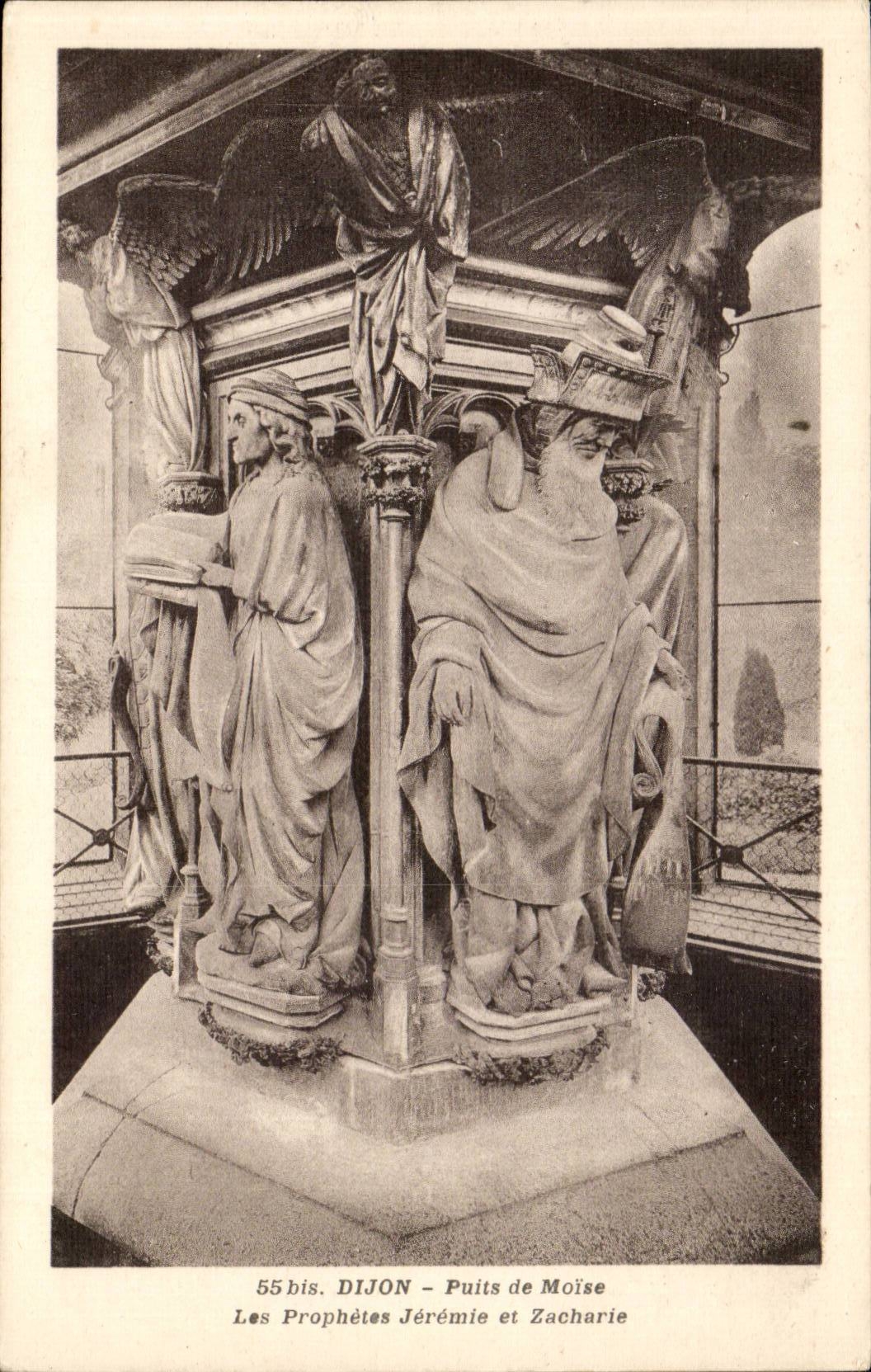 Dijon — Puits de Moïse — Les Prophètes Jérémie et Zacharie