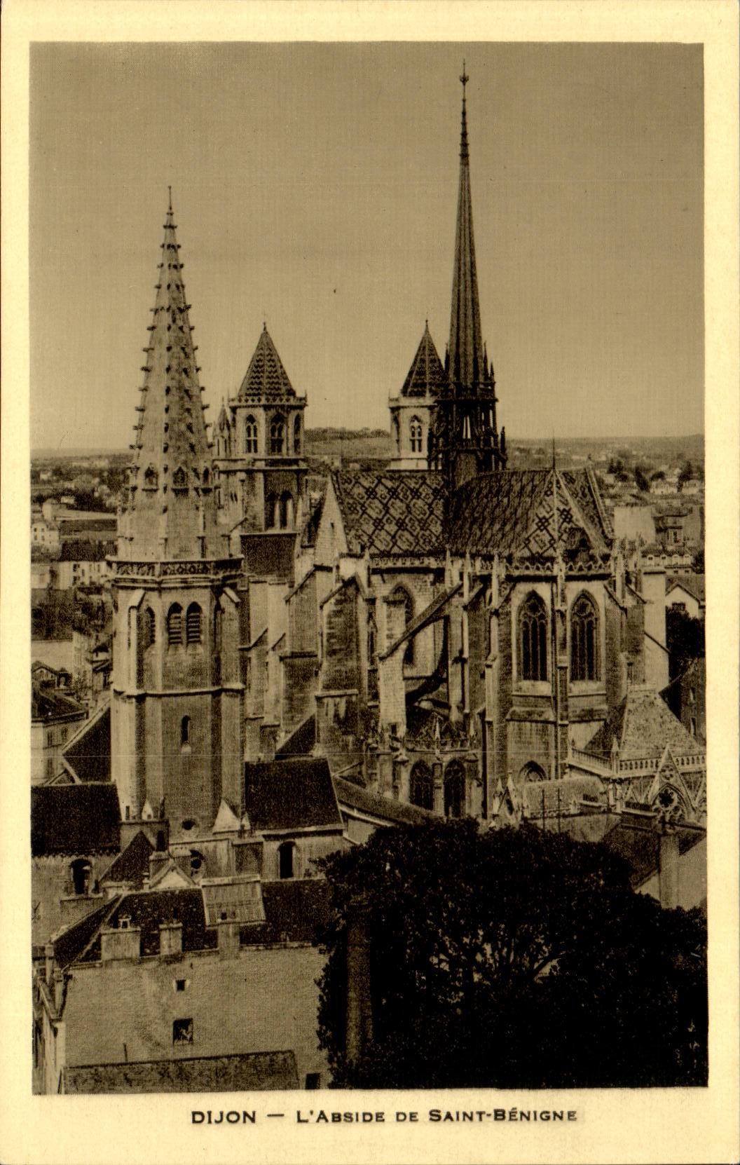 Dijon CPA L'abside de Saint Benigne