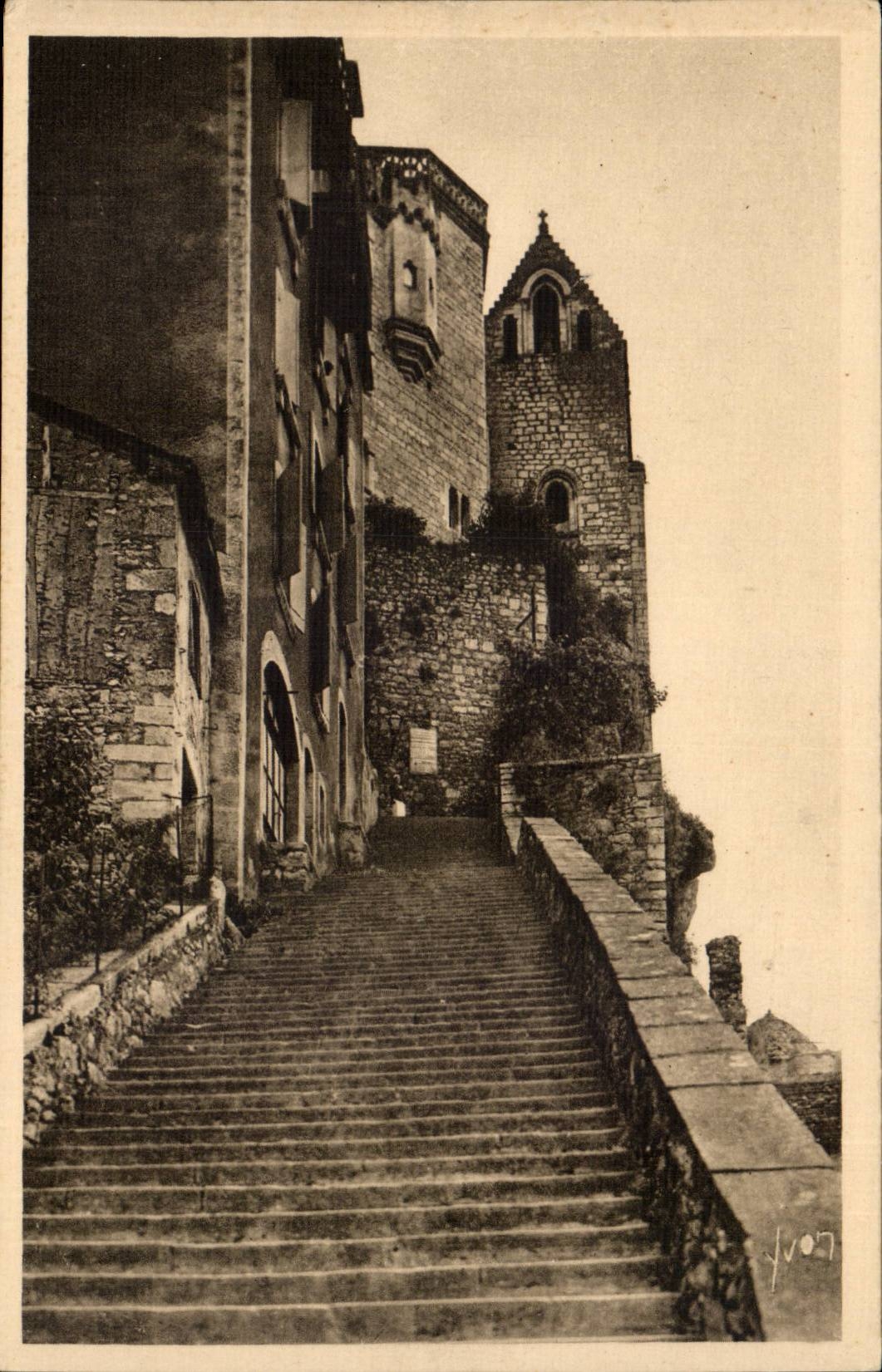 Rocamadour — L'Escalier des Pèlerins (216 marches) — Les Éditions d'Art Yvon, Paris