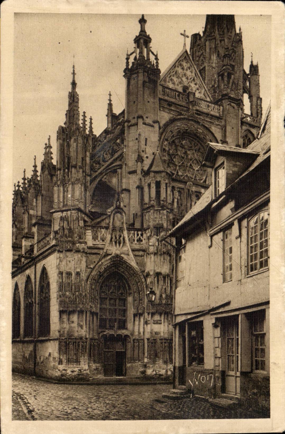 De Rouen au Havre CPA caudebec en Vaux Eglise Notre DAme (15eme)