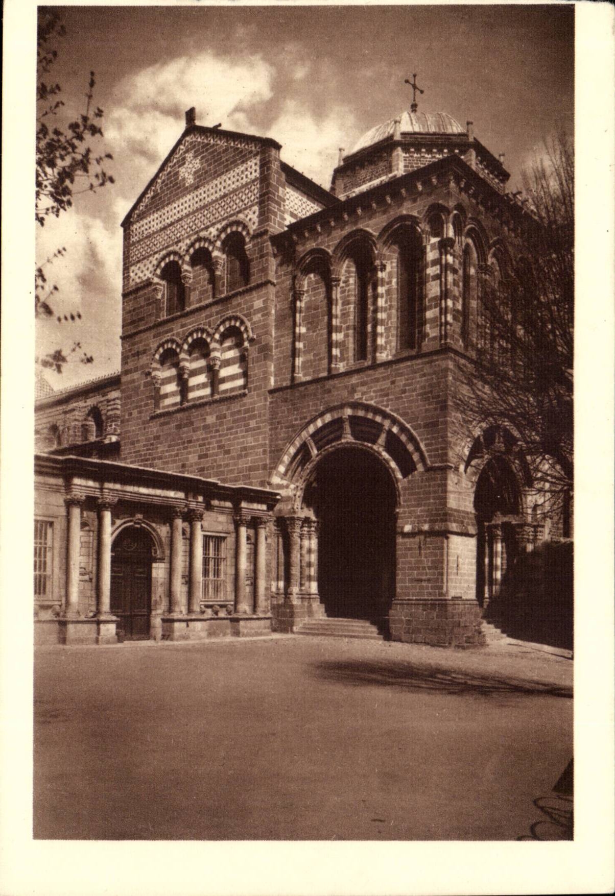 Cathédrale du Puy — Porche du For — Héliogravure M. Lescuyer - Lyon
