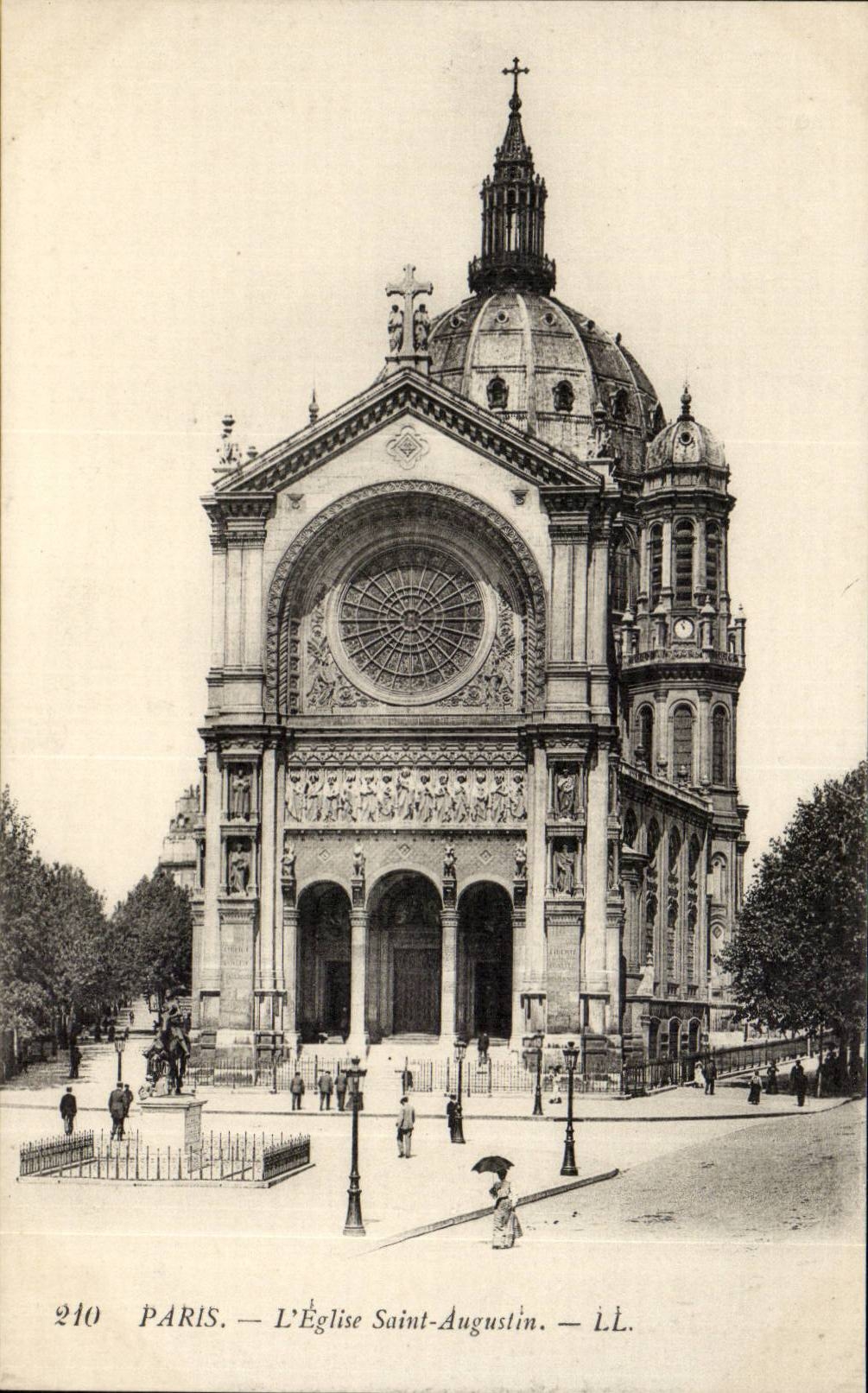Paris CPA L'eglise Saint Augustin