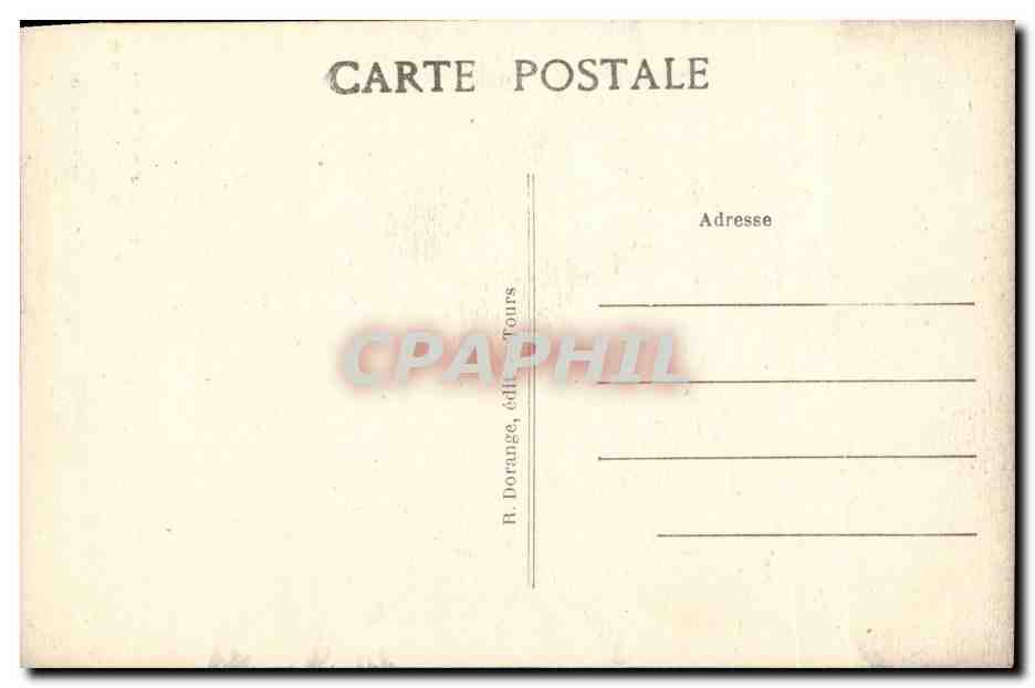 Amboise CPA Le chateau La chapelle (cote Est) — Rückseite