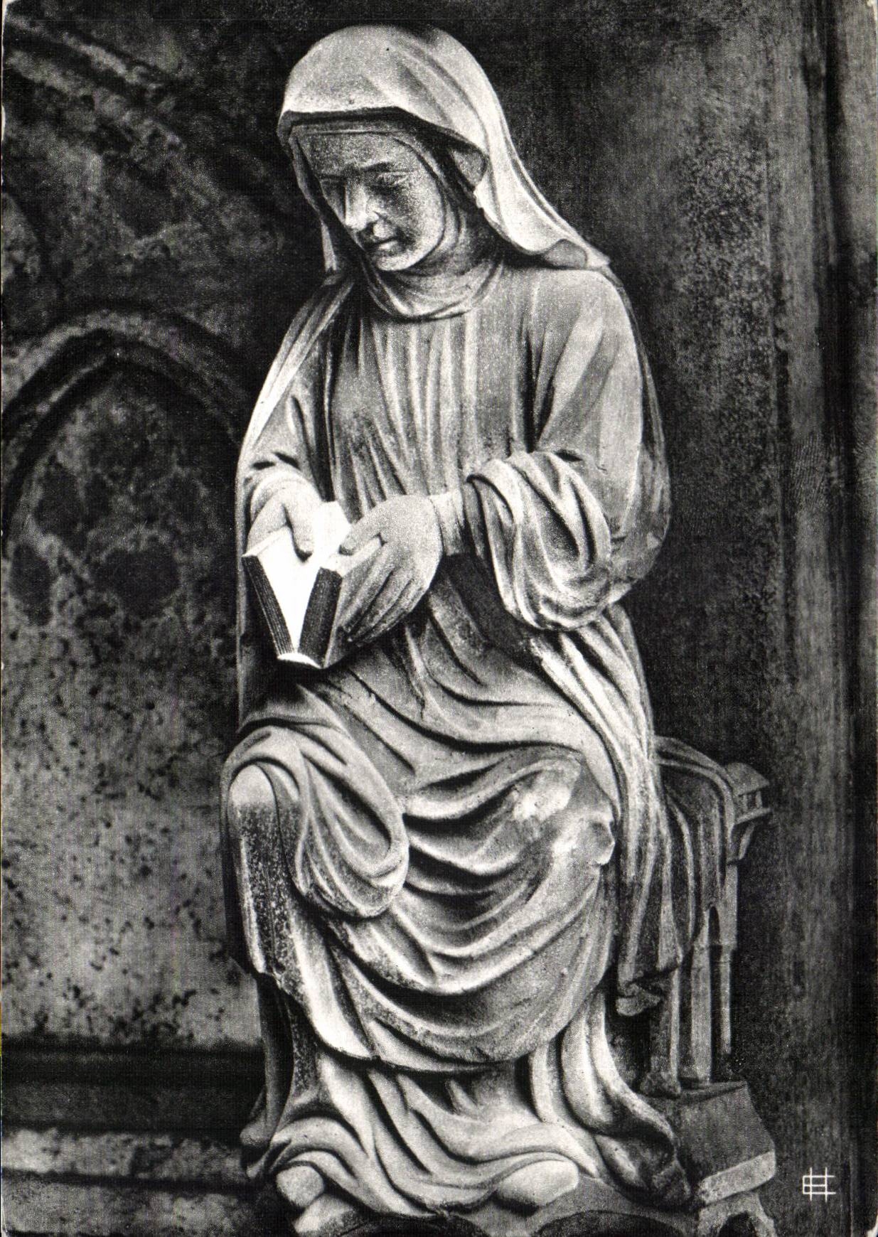 Statue de religieuse — Cathédrale de Chartres — Éditions Houvet