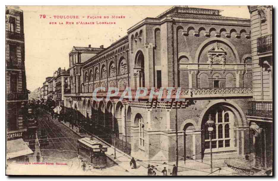 Toulouse - Façade du Musée sur la Rue d'Alsace-Lorraine